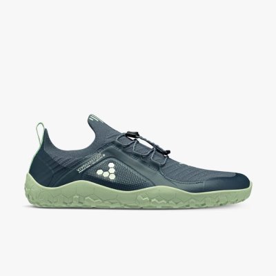 Vivobarefoot Women's Primus Trail Knit Fg Outdoor Shoes - dark green USA [XVG089541]